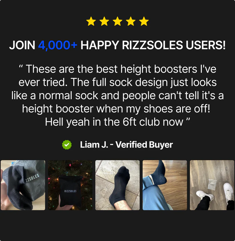 RIZZSOLES® V3 HEIGHT MAX SOCKS (2-PACK)